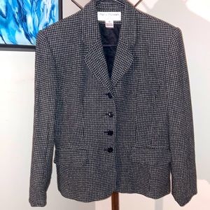 Rena Rowan | Women’s Gray & Black Wool Blend Blazer/Jacket - Size 8